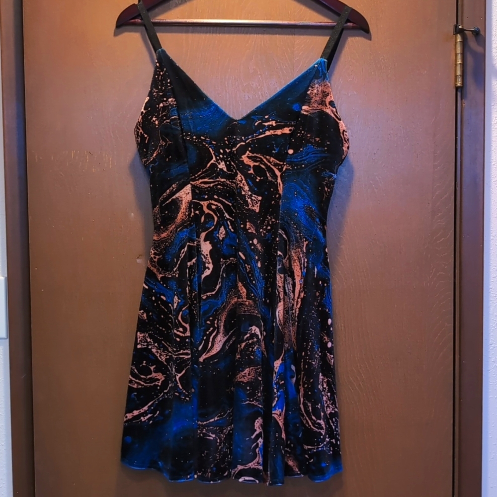 Blackmilk I Bleed Minerals strappy velvet dress